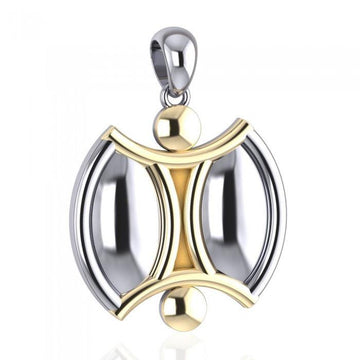 We Are All One Sterling Silver and Gold Pendant MPD4810 - Jewelry